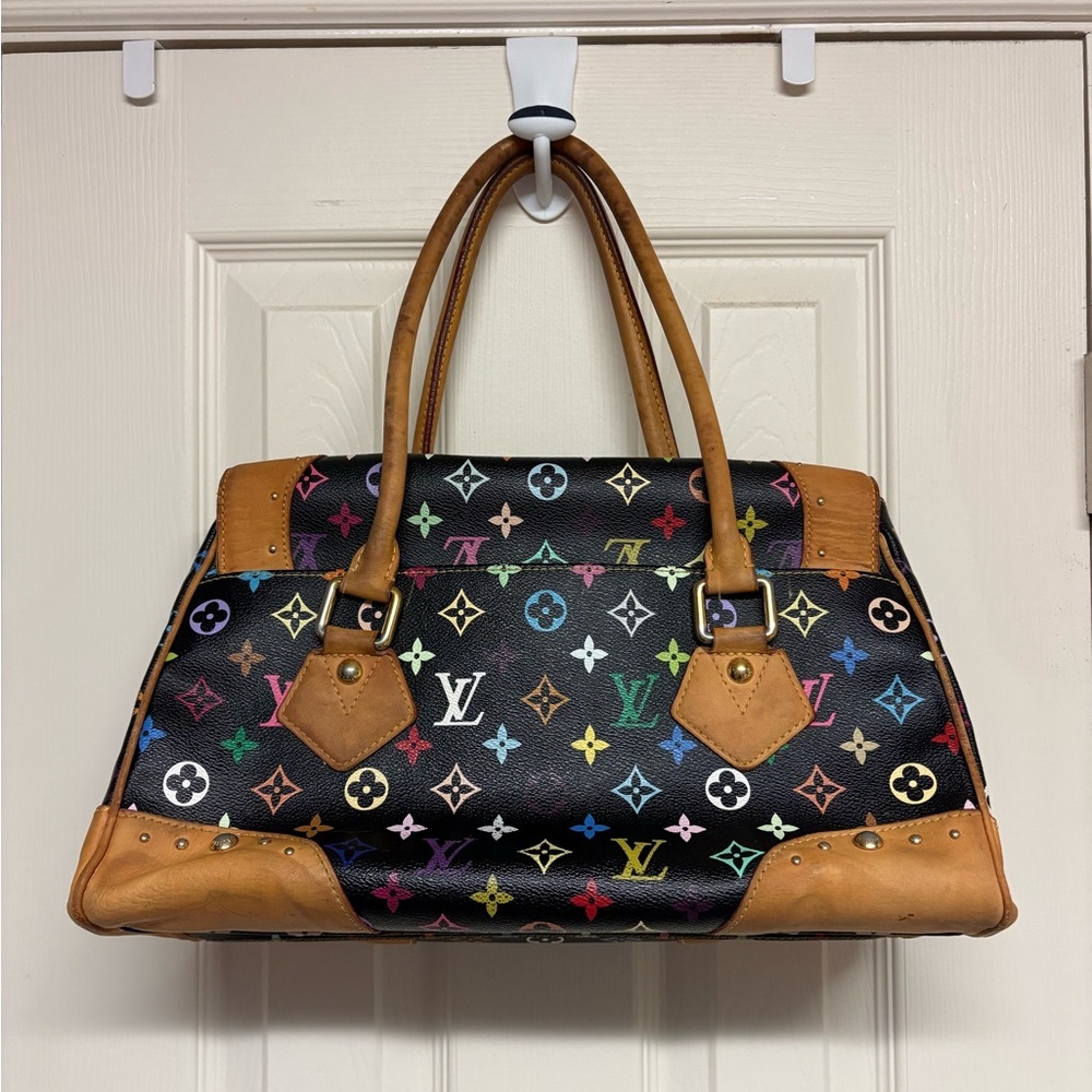 Louis Vuitton LV Murakami black multicolor Beverly handbag cute shoulder bag EUC - Picture 3 of 17